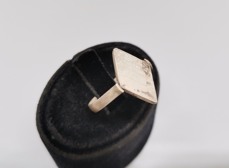 ÜZERİ EBCED HESAPLI ÖZEL YAPIM ANTİKA GÜMÜŞ TILSIM YÜZÜK