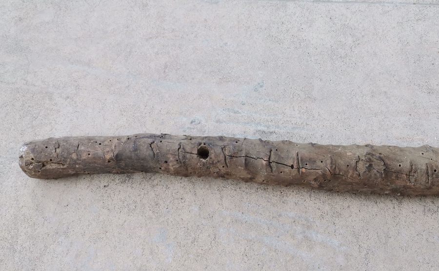 OSMANLI DÖNEMİ EL YAPIMI NADİR AHŞAP BEKÇİ SOPASI