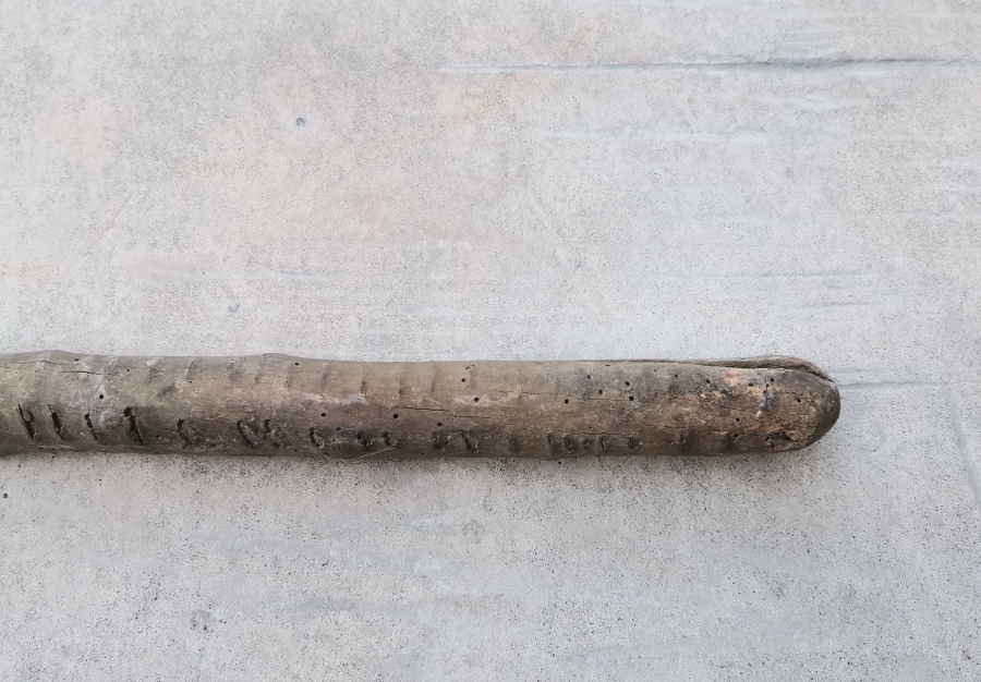 OSMANLI DÖNEMİ EL YAPIMI NADİR AHŞAP BEKÇİ SOPASI