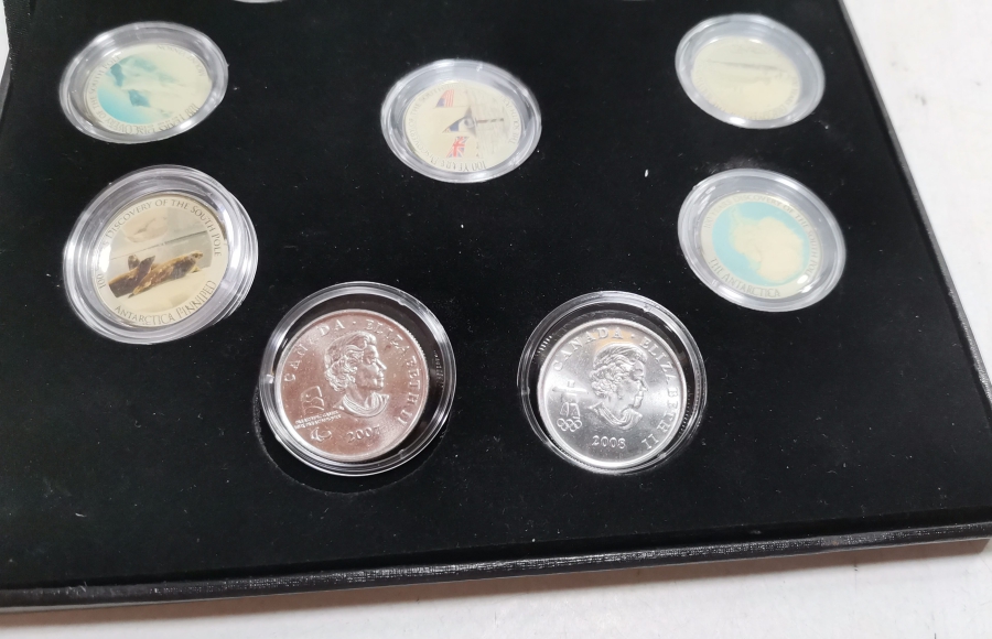 GÜNEY KUTBUNUN KEŞFİNİN 100. YILI HATIRASI GÜMÜŞ KAPLAMA PARA SETİ