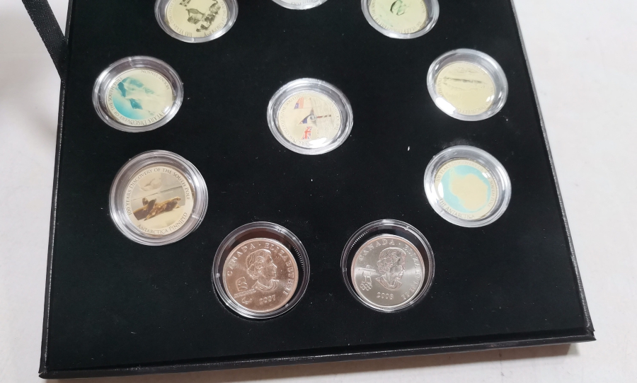 GÜNEY KUTBUNUN KEŞFİNİN 100. YILI HATIRASI GÜMÜŞ KAPLAMA PARA SETİ