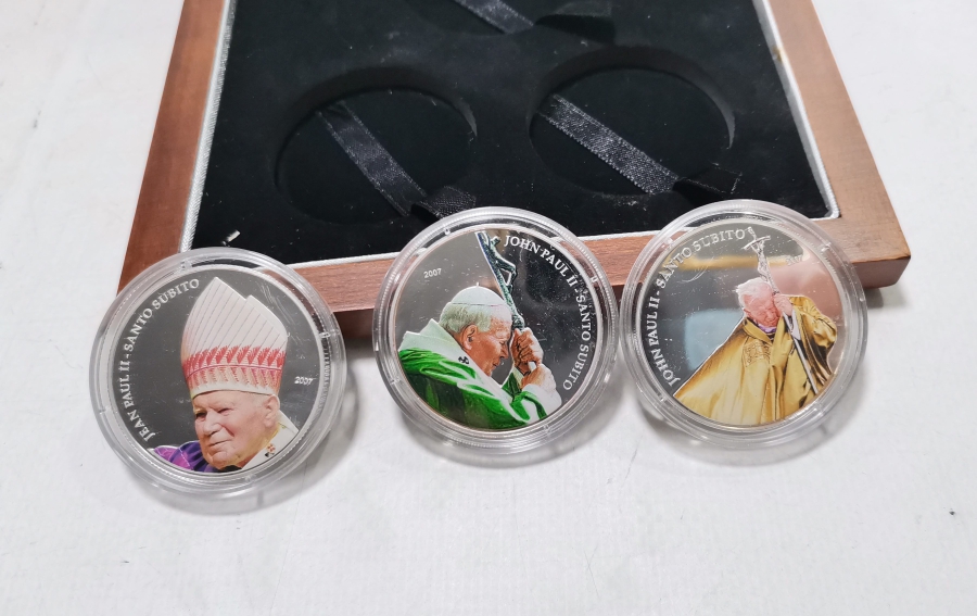 PAPA 2. JEAN PAUL KONULU 2007 TARİHLİ ÇİL HATIRA PARA SETİ