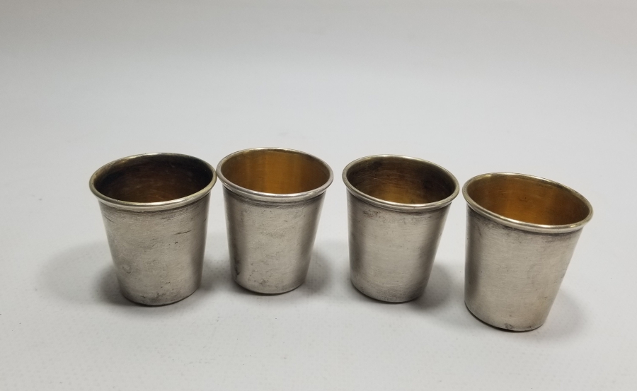 ALTIN VERMEYLİ GÜMÜŞ KAPLAMA ANTİKA LİKÖR TAKIMI