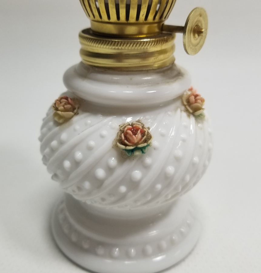 ANTİKA OPALİN GAZ LAMBASI