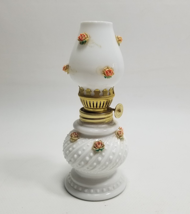 ANTİKA OPALİN GAZ LAMBASI