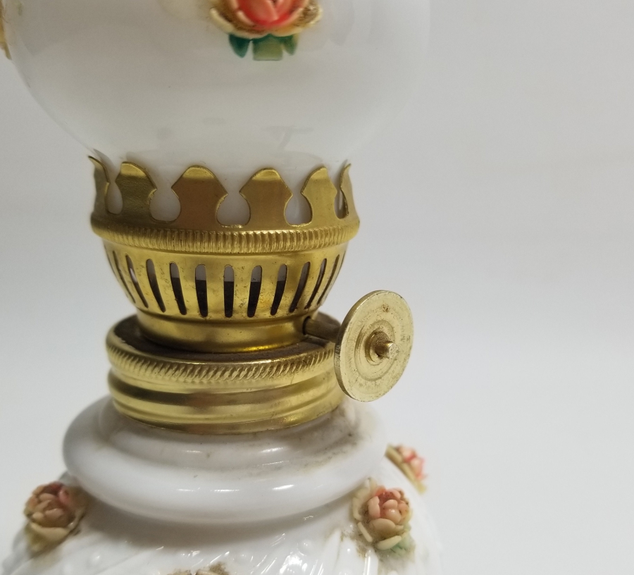 ANTİKA OPALİN GAZ LAMBASI