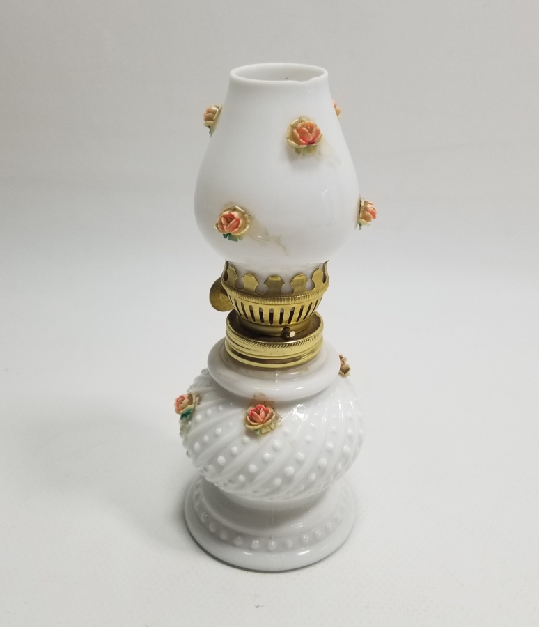 ANTİKA OPALİN GAZ LAMBASI