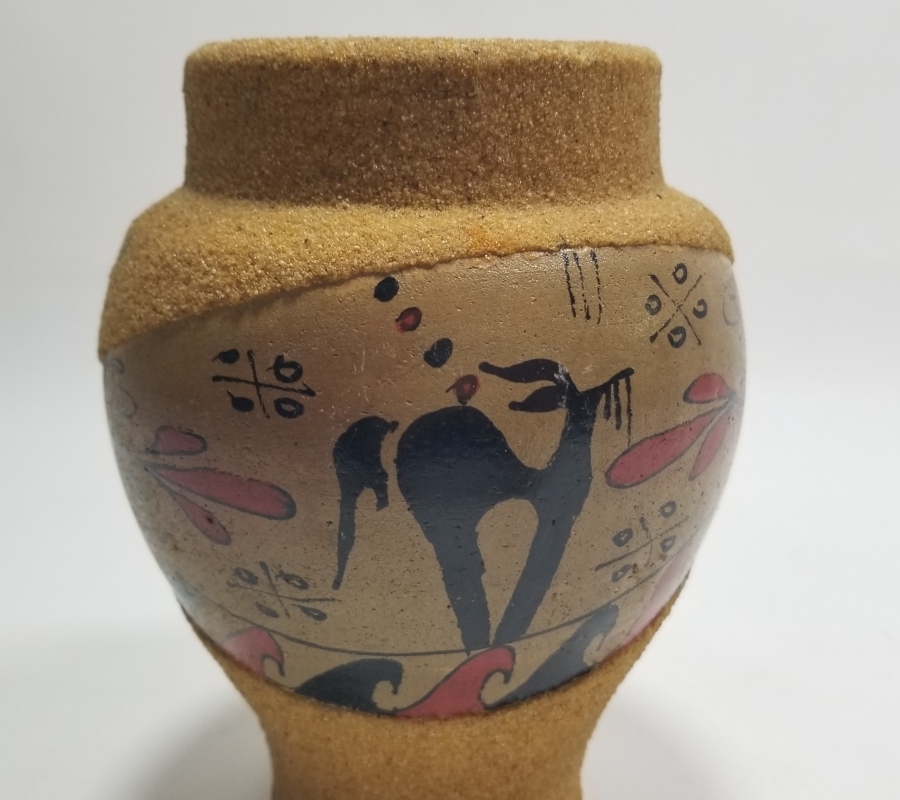 EL BOYAMA SANATÇI YAPIMI VAZO