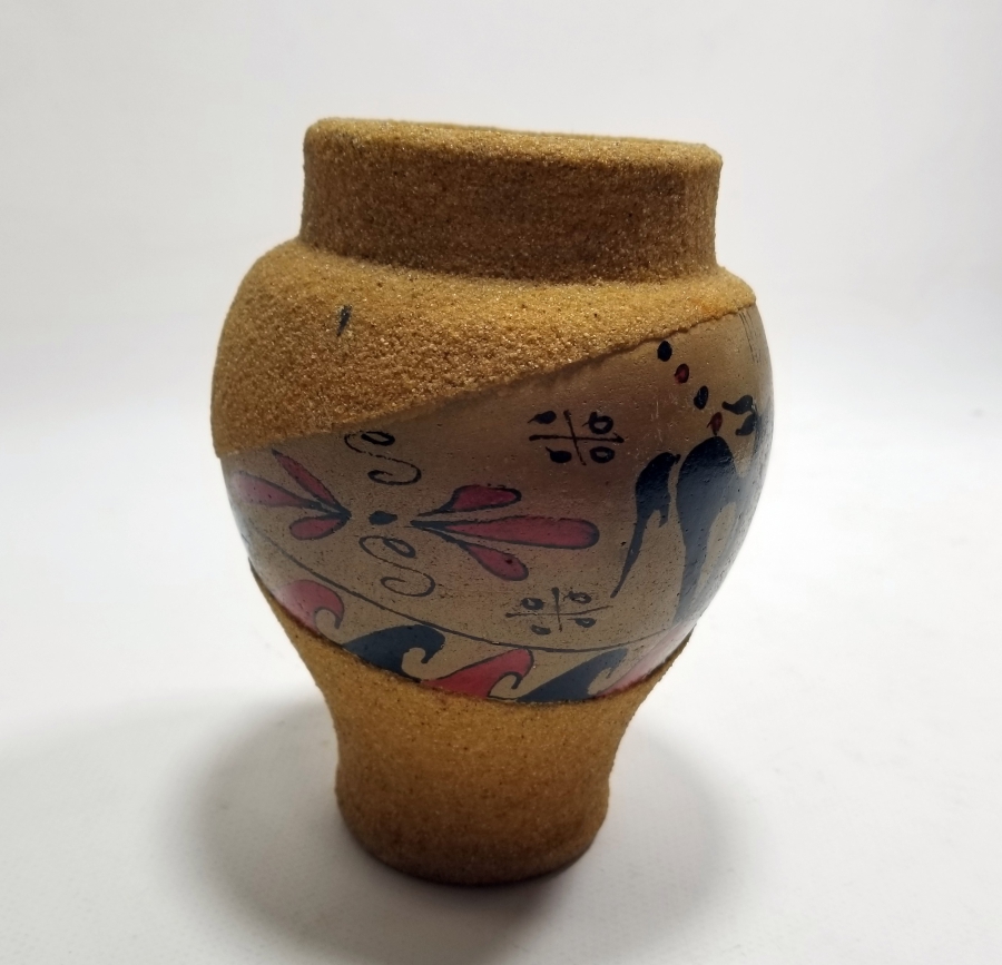 EL BOYAMA SANATÇI YAPIMI VAZO