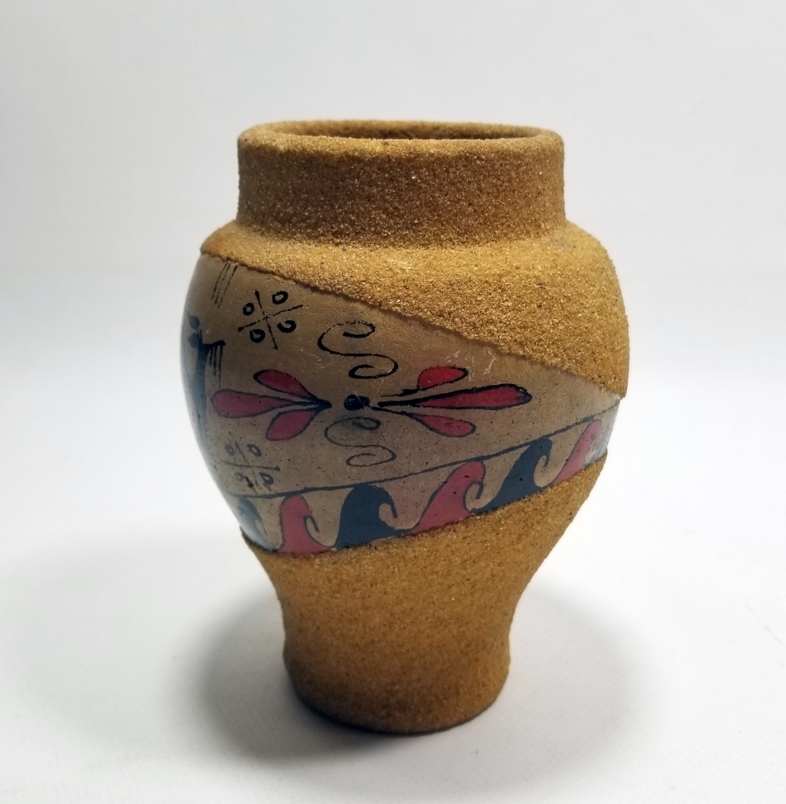 EL BOYAMA SANATÇI YAPIMI VAZO