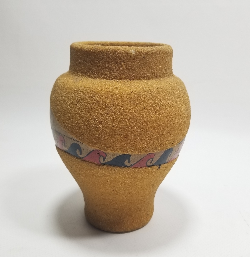 EL BOYAMA SANATÇI YAPIMI VAZO