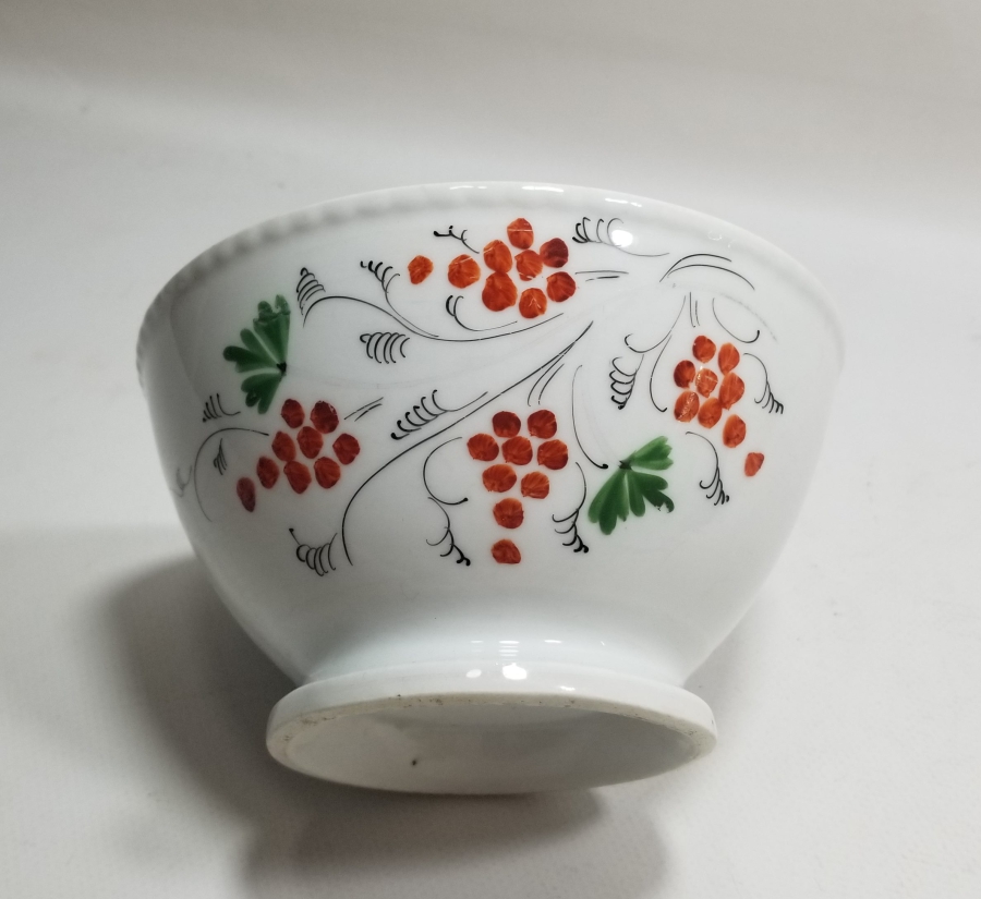 OSMANLI DÖNEMİ EL BOYAMA ALTI DAMGALI KUZNETSOV PORSELEN TABAK