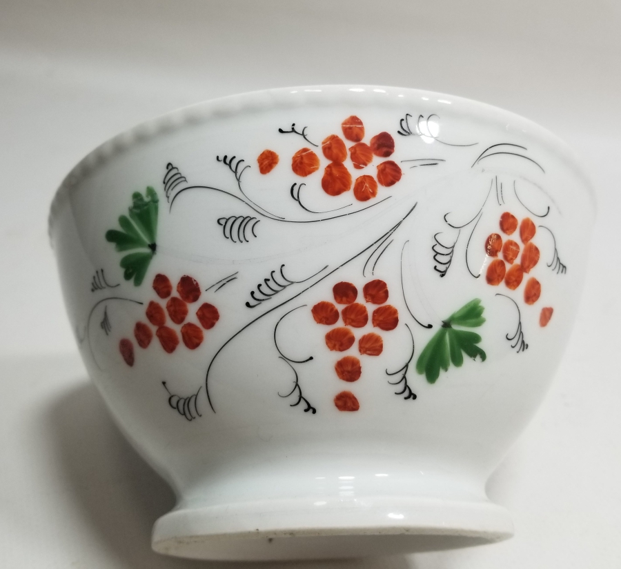 OSMANLI DÖNEMİ EL BOYAMA ALTI DAMGALI KUZNETSOV PORSELEN TABAK