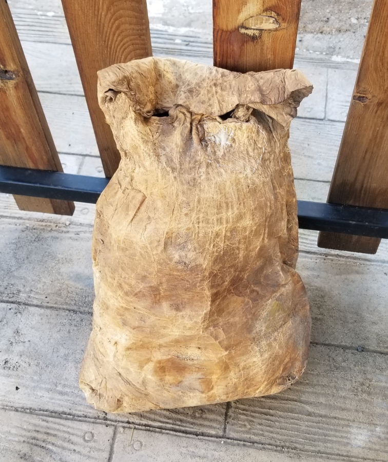 OSMANLI DÖNEMİ ÇOK NADİR DERİ SAKA KÜFESİ - SUCU KÜFESİ