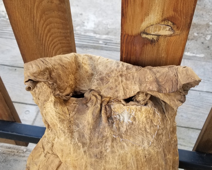 OSMANLI DÖNEMİ ÇOK NADİR DERİ SAKA KÜFESİ - SUCU KÜFESİ