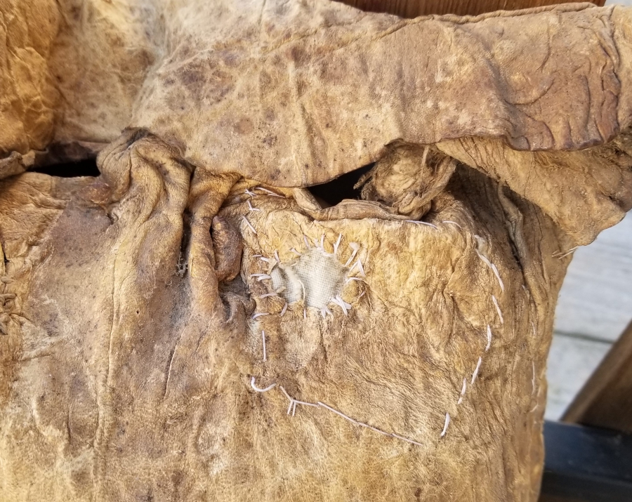 OSMANLI DÖNEMİ ÇOK NADİR DERİ SAKA KÜFESİ - SUCU KÜFESİ