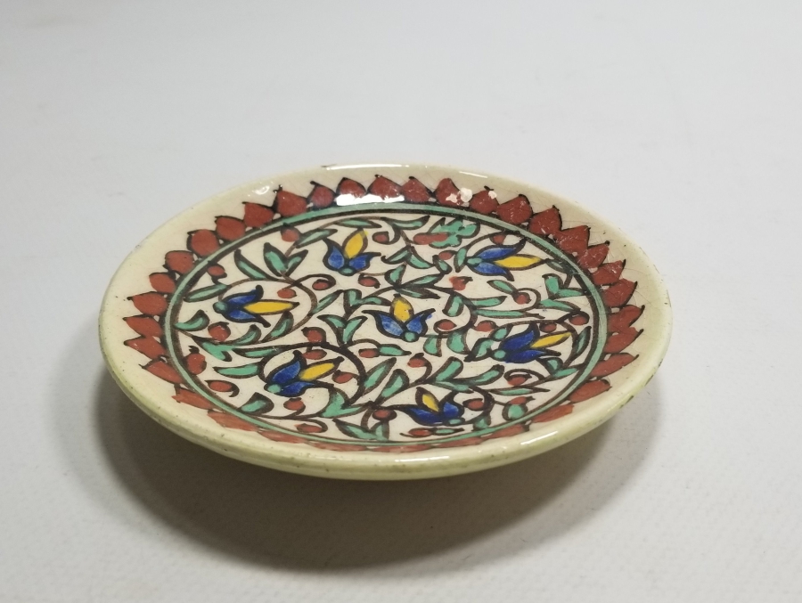 EL BOYAMA ANTİKA KÜTAHYA DUVAR TABAĞI