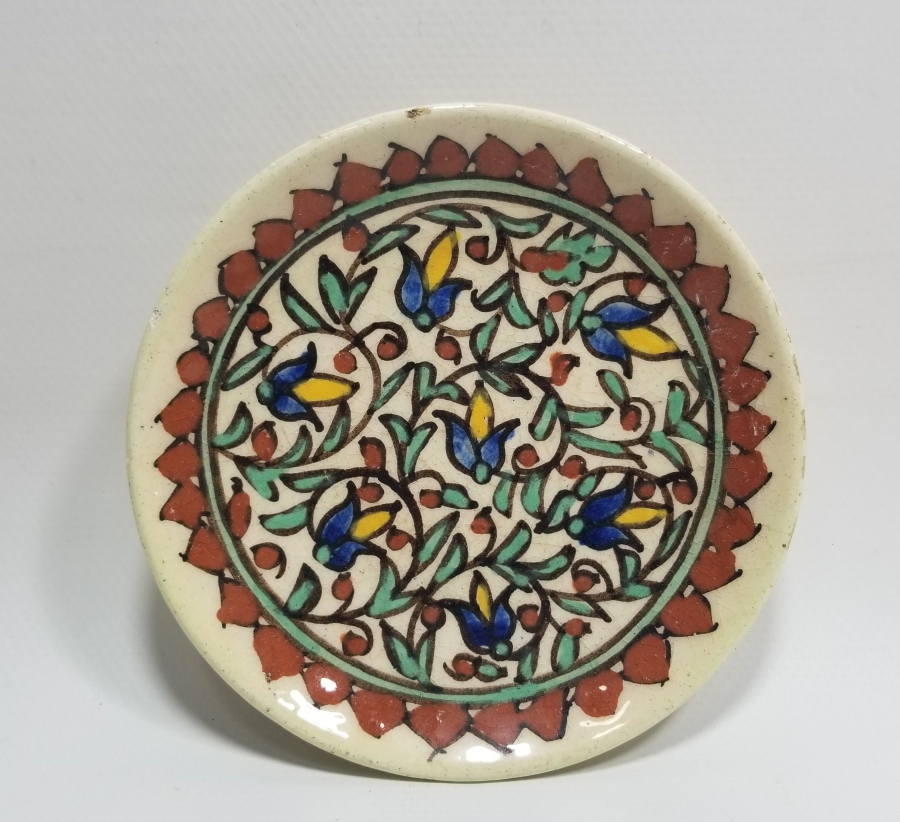 EL BOYAMA ANTİKA KÜTAHYA DUVAR TABAĞI