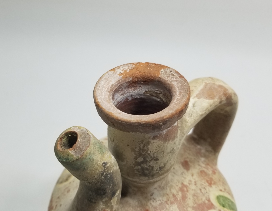 OSMANLI DÖNEMİ ÜZERİ AKITMA EBRULU KINIK ZEMZEM TESTİSİ