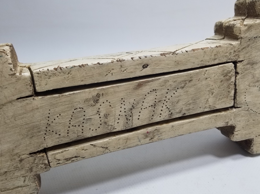 EL YAPIMI ANTİKA AHŞAP SOFRA ALTI - KASNAK