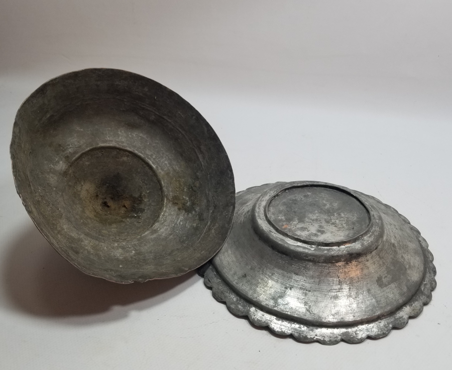 OSMANLI DÖNEMİ TEKKE İŞİ KAPAKLI BAKIR LENGER