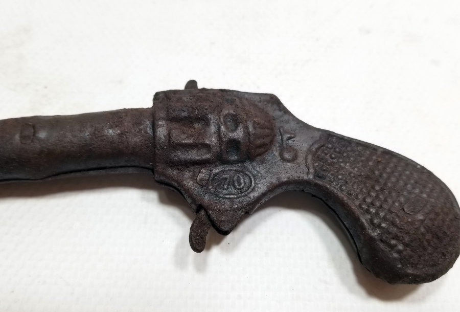 ÇOK NADİR ANTİKA PRİMİTİF FORMLU ANTİKA MANTAR TABANCASI