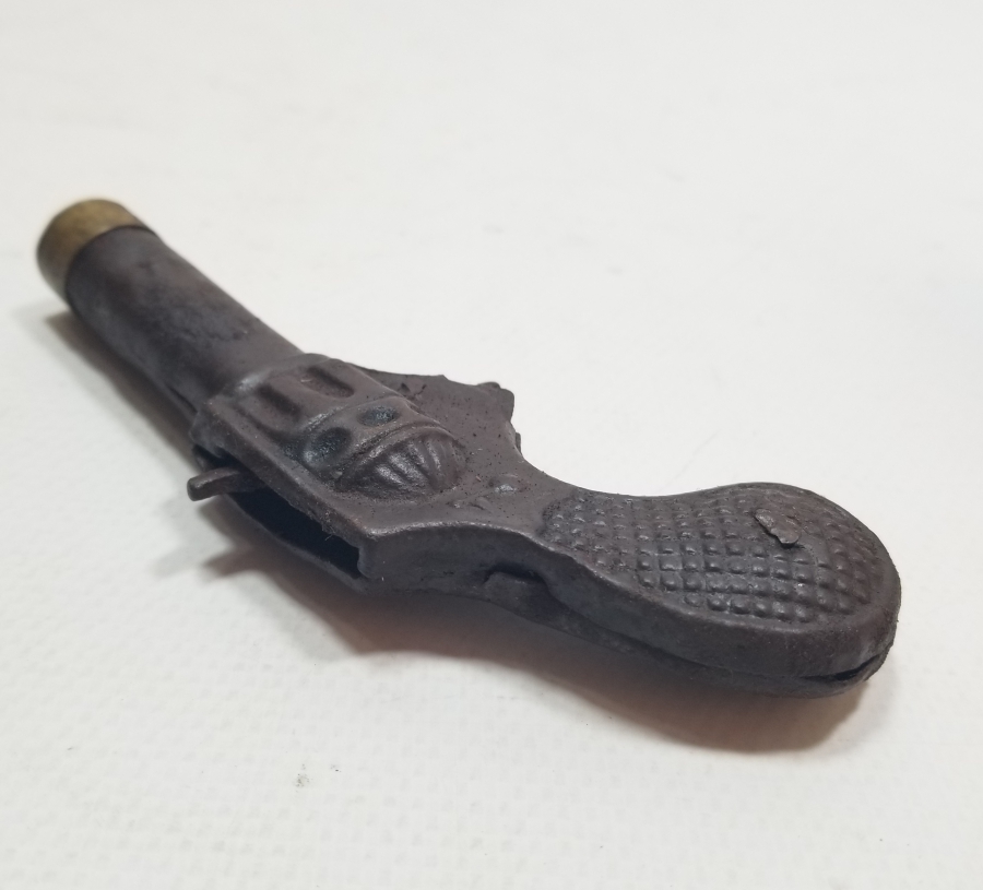 ÇOK NADİR ANTİKA PRİMİTİF FORMLU ANTİKA MANTAR TABANCASI