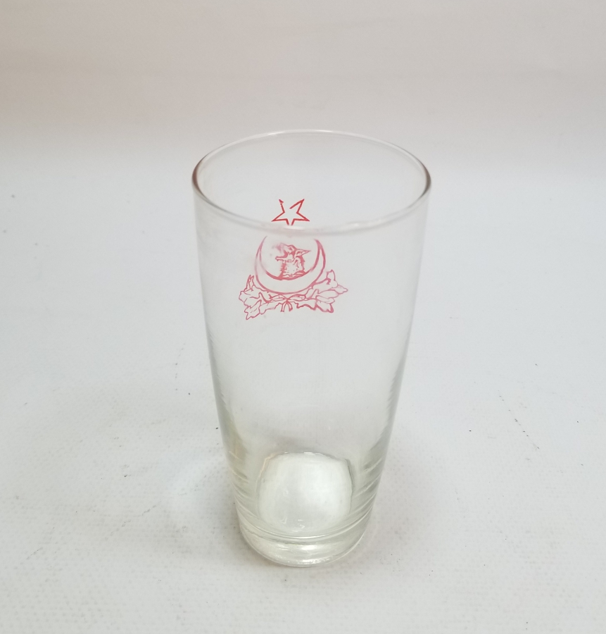 CUMHURİYET BAŞLARI ÇOK NADİR ÜZERİ BOZKURT VE AY YILDIZLI BARDAK