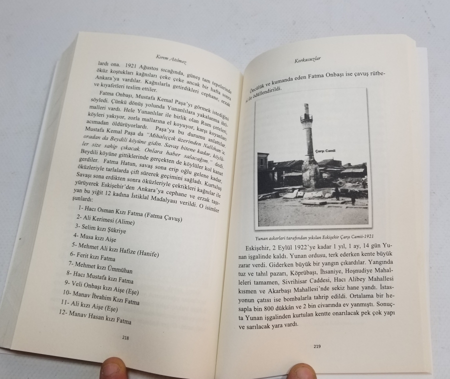 YAZAR KEREM ATILMAZ TARAFINDAN YAZILMIŞ KORKUSUZLAR İSİMLİ KİTAP