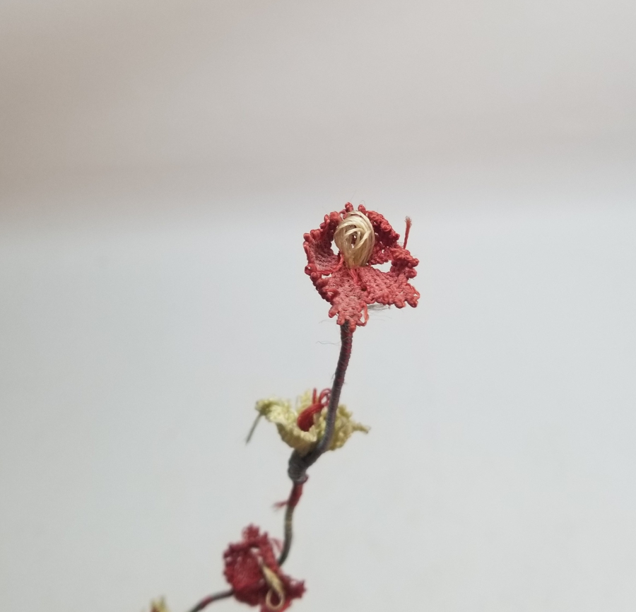 OSMANLI DÖNEMİ İĞNE OYALI KOZAK YÖRESİ NADİR GELİN ÇİÇEĞİ