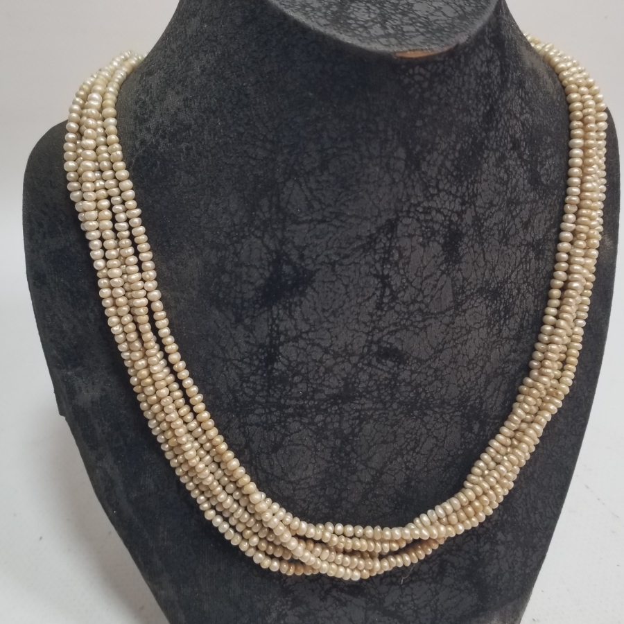 OSMANLI DÖNEMİ BÜYÜK BOY TAM TUR İNCİ GERDANLIK