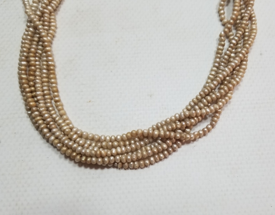 OSMANLI DÖNEMİ BÜYÜK BOY TAM TUR İNCİ GERDANLIK