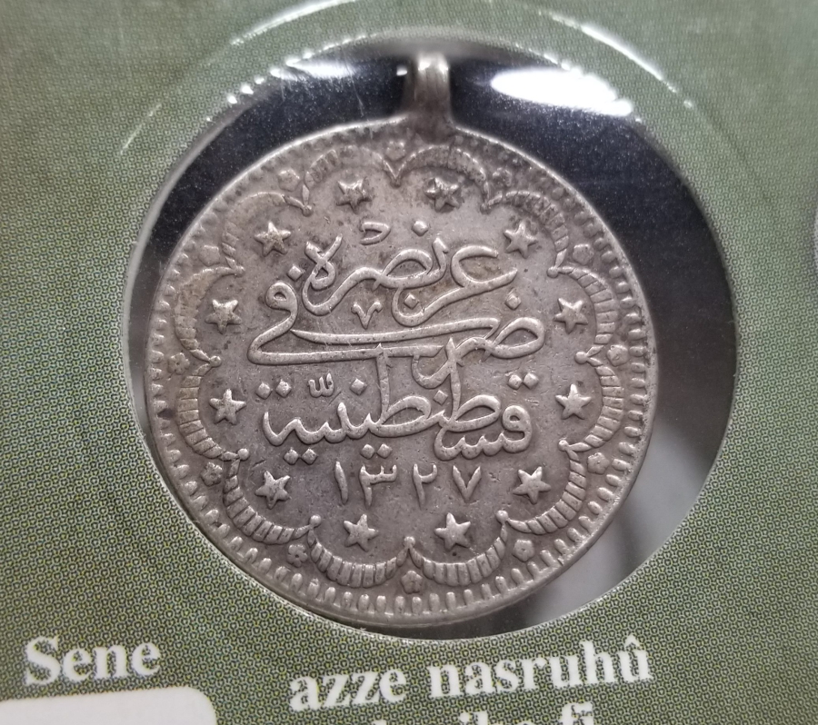 SULTAN MEHMET REŞAT HAN DÖNEMİ GÜMÜŞ 5 KURUŞ MECİDİYE