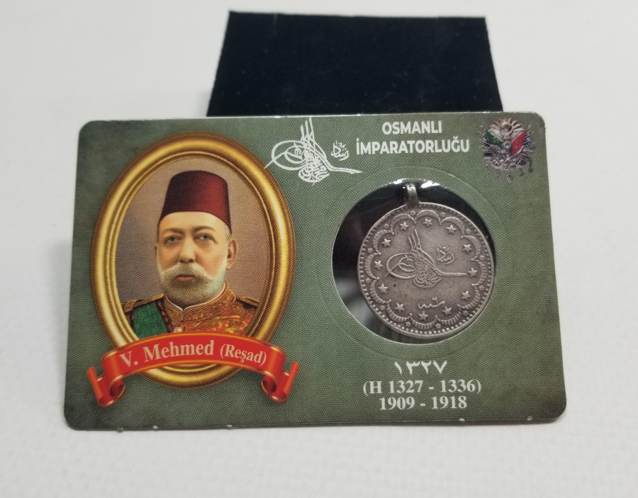 SULTAN MEHMET REŞAT HAN DÖNEMİ GÜMÜŞ 5 KURUŞ MECİDİYE