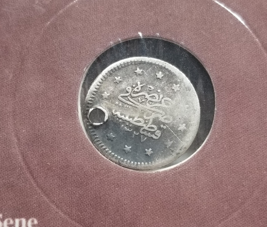 SULTAN MEHMET REŞAT HAN DÖNEMİ GÜMÜŞ 1 KURUŞ MECİDİYE