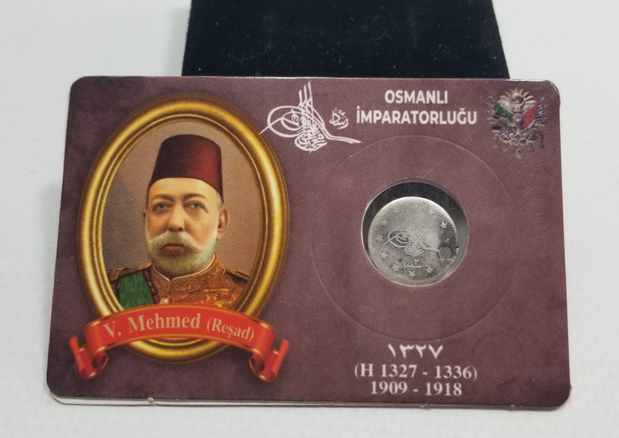 SULTAN MEHMET REŞAT HAN DÖNEMİ GÜMÜŞ 1 KURUŞ MECİDİYE