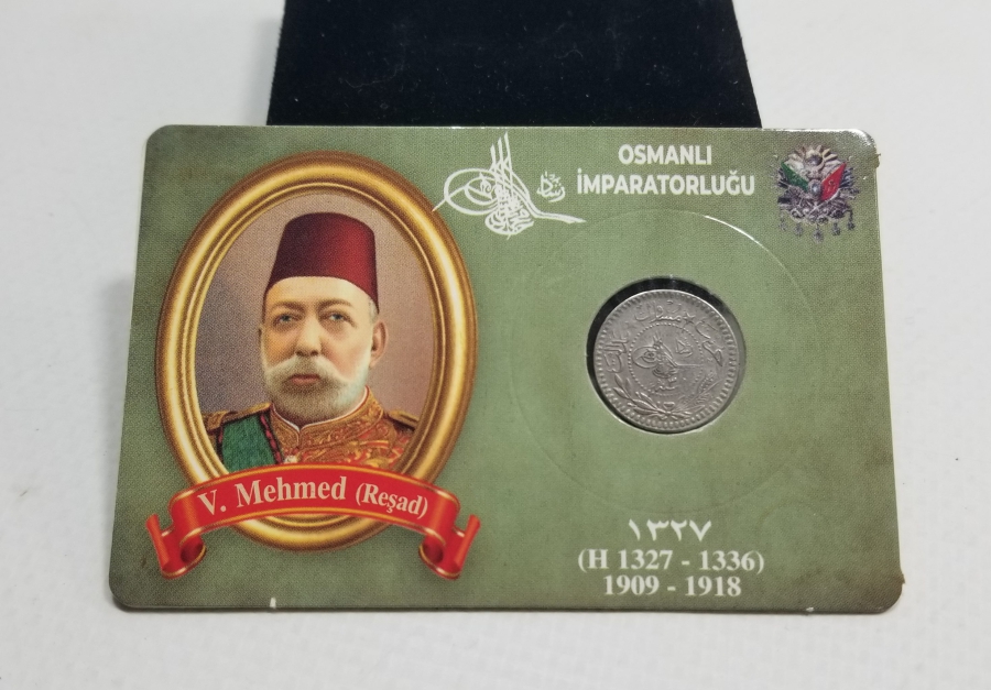 MEHMET REŞAT HAN DÖNEMİ KOLEKSİYONLUK NİKEL 5 PARA