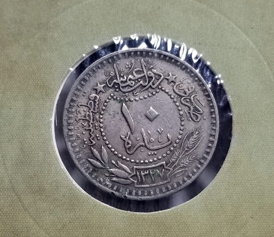 MEHMET REŞAT HAN DÖNEMİ KOLEKSİYONLUK NİKEL 10 PARA