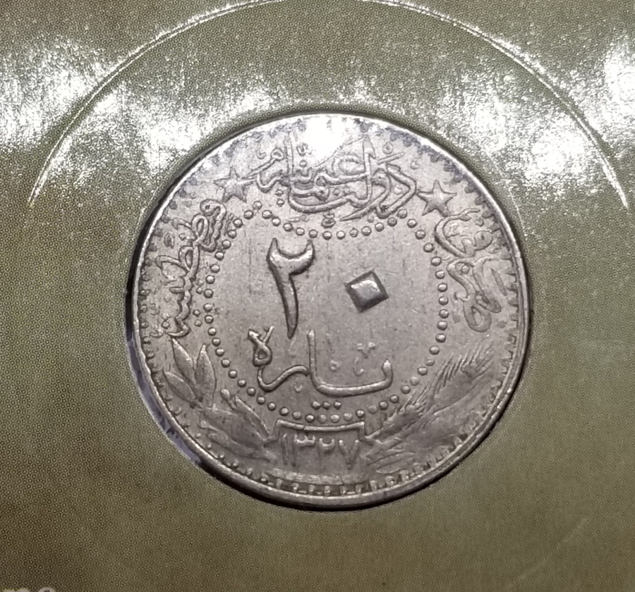 MEHMET REŞAT HAN DÖNEMİ KOLEKSİYONLUK NİKEL 20 PARA