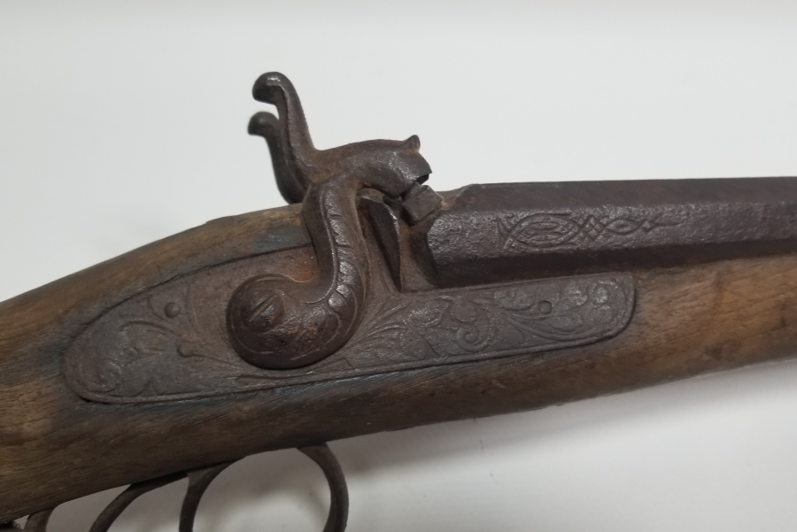 KALEM İŞÇİLİKLİ OSMANLI DÖNEMİ ÇİFT DOLMA TÜFEK