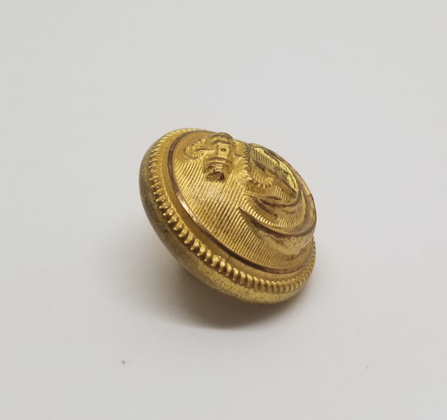 ARKASI OSMANLICA YAZILI OSMANLI DÖNEMİ DENİZCİ SUBAY DÜĞMESİ