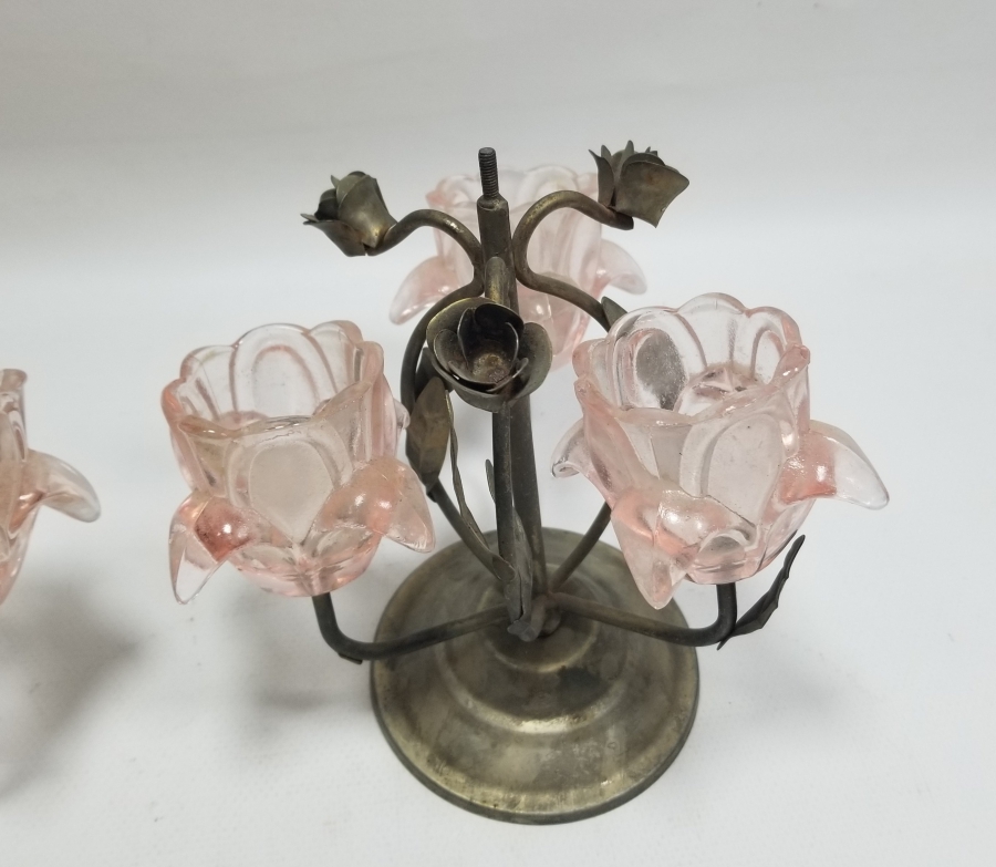 EL YAPIMI ANTİKA ÇİFT MUMLUK