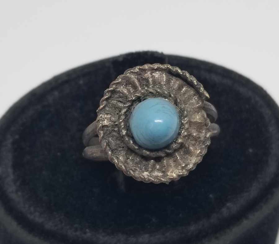 TURKUAZ TAŞLI ANTİKA BİJUTERİ YÜZÜK