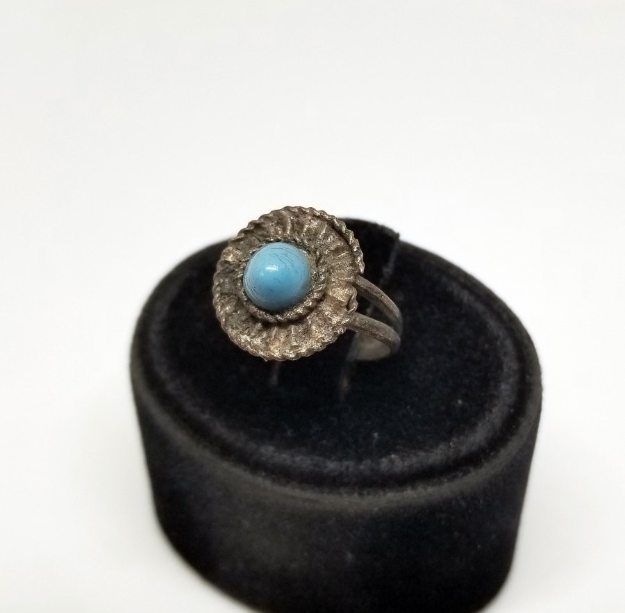 TURKUAZ TAŞLI ANTİKA BİJUTERİ YÜZÜK