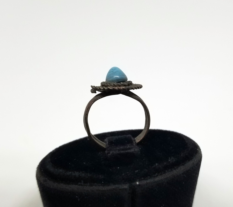 TURKUAZ TAŞLI ANTİKA BİJUTERİ YÜZÜK