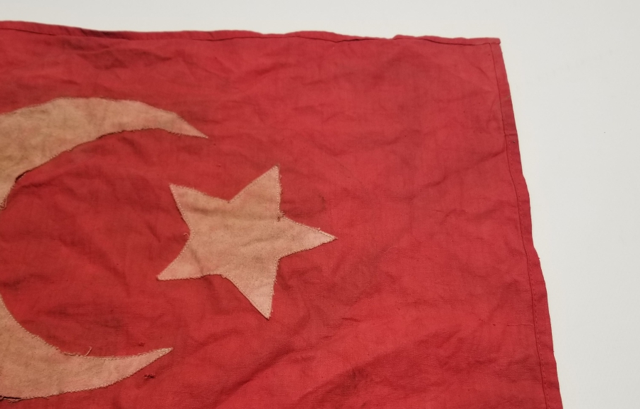 1. DÜNYA SAVAŞI DÖNEMİ PRİMİTİF FORMLU OSMANLI BAYRAK