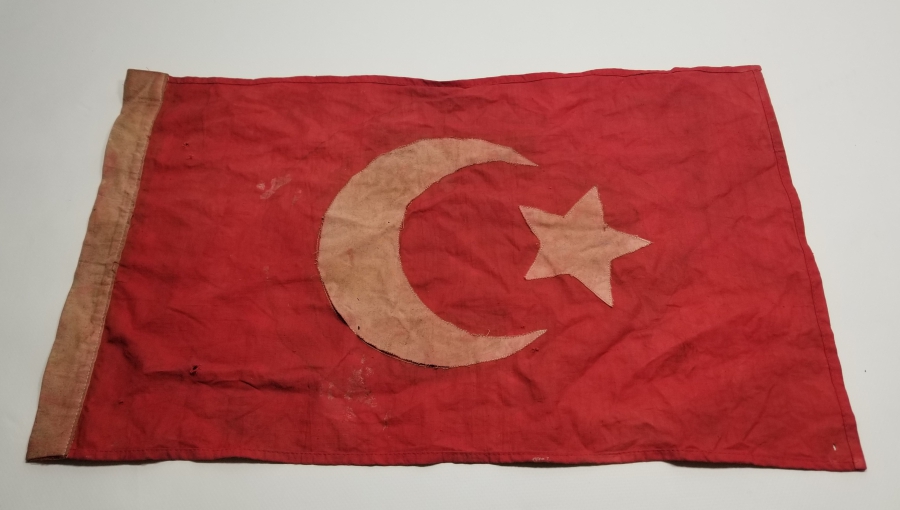 1. DÜNYA SAVAŞI DÖNEMİ PRİMİTİF FORMLU OSMANLI BAYRAK