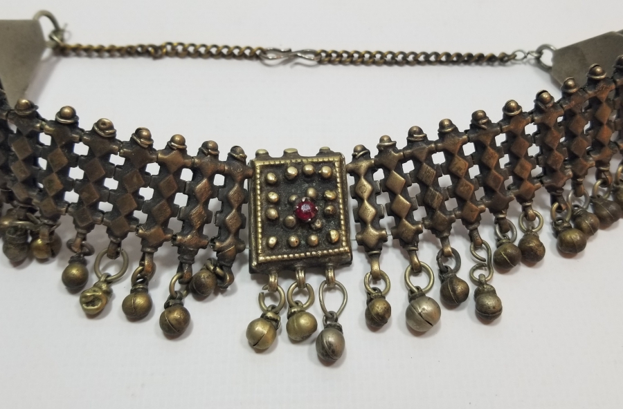 OSMANLI DÖNEMİ KABARTMA İŞÇİLİKLİ GERDANLIK - GIDIKLIK