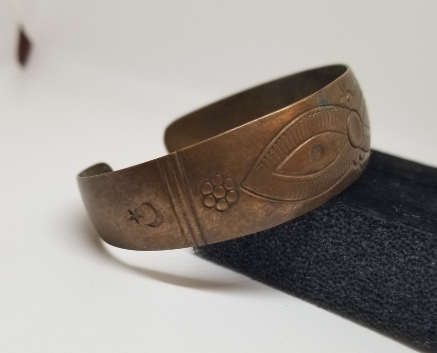 ÜZERİ AY YILDIZLI OSMANLI DÖNEMİ YEL - ROMATİZMA BİLEZİĞİ