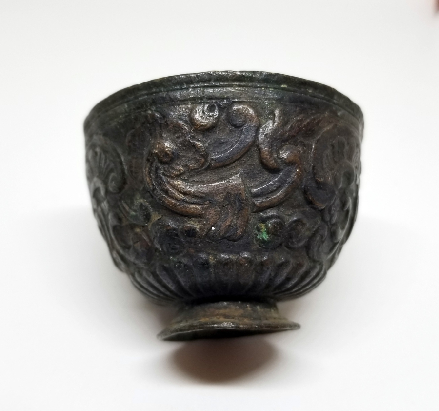 OSMANLI DÖNEMİ KABARTMA İŞÇİLİKLİ TOMBAK FİNCAN ZARFI